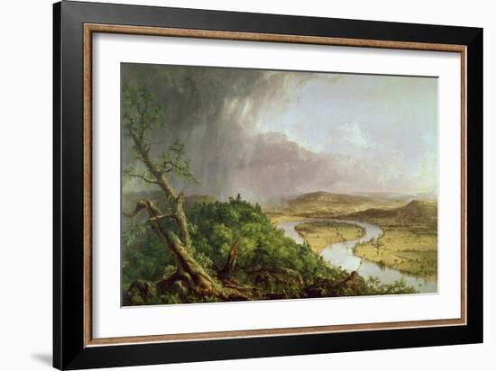 The Oxbow, View from Mount Holyoke, Northampton, Massachusetts, after a Thunderstorm, 1836-Thomas Couture-Framed Giclee Print