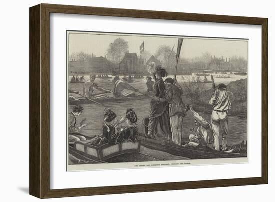 The Oxford and Cambridge Boat-Race, Cheering the Victors-Arthur Hopkins-Framed Giclee Print