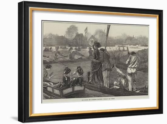 The Oxford and Cambridge Boat-Race, Cheering the Victors-Arthur Hopkins-Framed Giclee Print