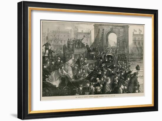 The Oxford and Cambridge Boat Race: Hammersmith Bridge on Race Day-Matthew White Ridley-Framed Giclee Print