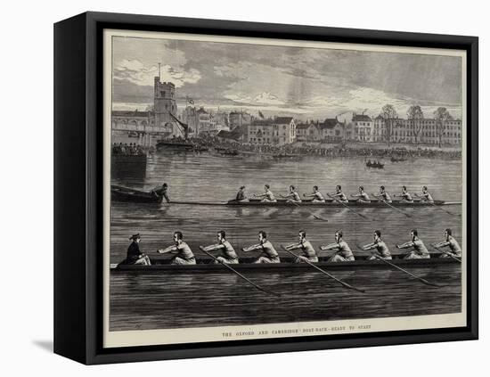 The Oxford and Cambridge Boat-Race, Ready to Start-Arthur Hopkins-Framed Premier Image Canvas