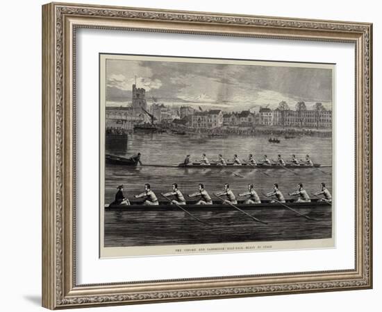 The Oxford and Cambridge Boat-Race, Ready to Start-Arthur Hopkins-Framed Giclee Print