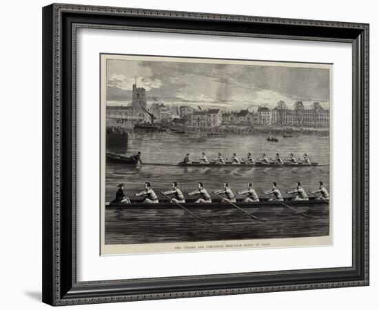 The Oxford and Cambridge Boat-Race, Ready to Start-Arthur Hopkins-Framed Giclee Print