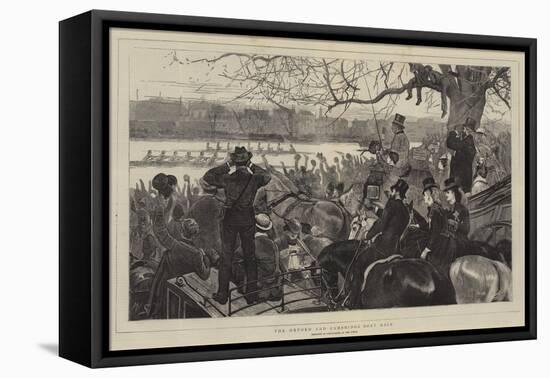 The Oxford and Cambridge Boat Race-William Small-Framed Premier Image Canvas