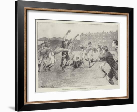 The Oxford and Cambridge Rugby Football Match at Queen's Club-Ralph Cleaver-Framed Giclee Print