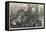 The Oxford and Cambridge Universities Boat-Race, Hammersmith Bridge on a Race Day-Matthew White Ridley-Framed Premier Image Canvas