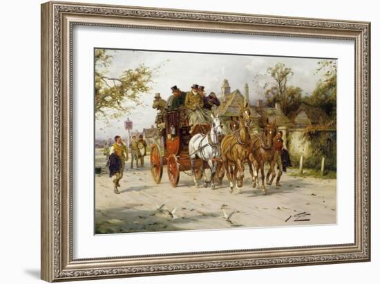 The Oxford to London Mail-George Wright-Framed Giclee Print