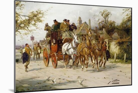 The Oxford to London Mail-George Wright-Mounted Giclee Print