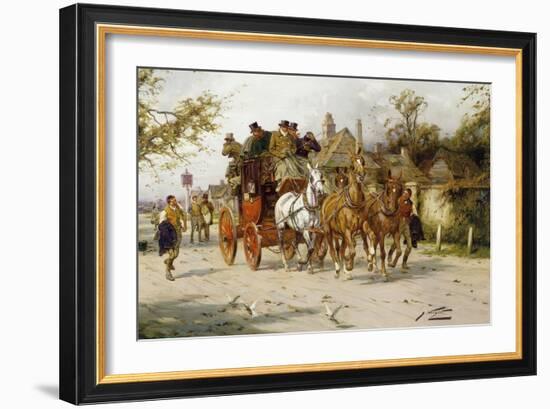 The Oxford to London Mail-George Wright-Framed Giclee Print