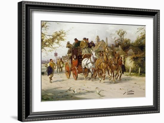 The Oxford to London Mail-George Wright-Framed Giclee Print