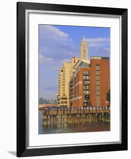 The Oxo Tower, South Bank of the River Thames, London, England, UK-Fraser Hall-Framed Photographic Print