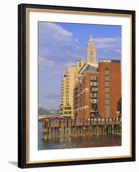 The Oxo Tower, South Bank of the River Thames, London, England, UK-Fraser Hall-Framed Photographic Print