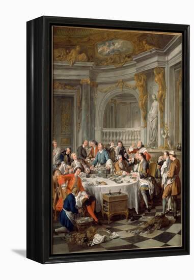 The Oyster Meal, 1735-Jean-François de Troy-Framed Premier Image Canvas