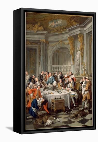 The Oyster Meal, 1735-Jean-François de Troy-Framed Premier Image Canvas