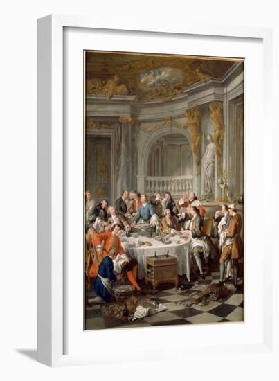 The Oyster Meal, 1735-Jean-François de Troy-Framed Giclee Print