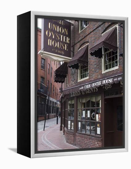 The Oyster Union House, Blackstone Block, Built in 1714, Boston, Massachusetts-Amanda Hall-Framed Premier Image Canvas