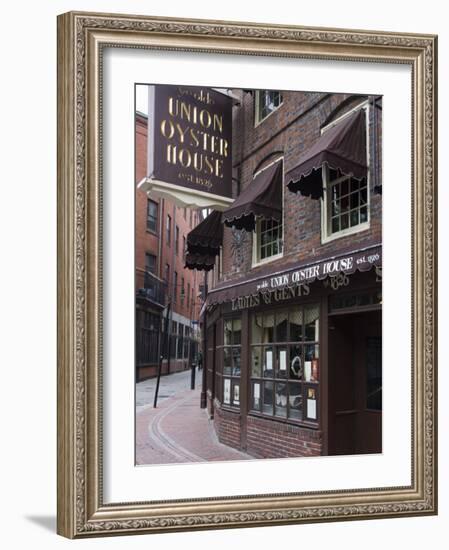 The Oyster Union House, Blackstone Block, Built in 1714, Boston, Massachusetts-Amanda Hall-Framed Photographic Print