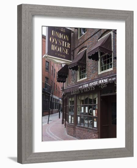 The Oyster Union House, Blackstone Block, Built in 1714, Boston, Massachusetts-Amanda Hall-Framed Photographic Print