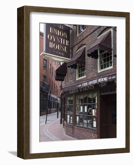 The Oyster Union House, Blackstone Block, Built in 1714, Boston, Massachusetts-Amanda Hall-Framed Photographic Print