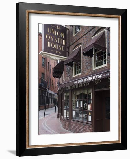 The Oyster Union House, Blackstone Block, Built in 1714, Boston, Massachusetts-Amanda Hall-Framed Photographic Print