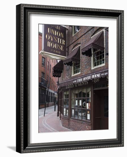 The Oyster Union House, Blackstone Block, Built in 1714, Boston, Massachusetts-Amanda Hall-Framed Photographic Print