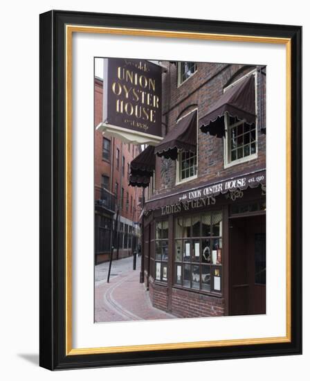 The Oyster Union House, Blackstone Block, Built in 1714, Boston, Massachusetts-Amanda Hall-Framed Photographic Print