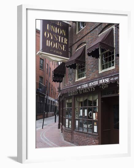 The Oyster Union House, Blackstone Block, Built in 1714, Boston, Massachusetts-Amanda Hall-Framed Photographic Print