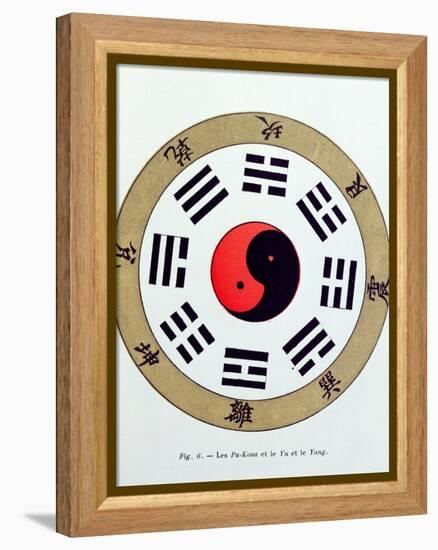 The Pa-Kua Symbol, Showing the Symbols For the Eight Changes, the Trigrams and Yin and Yang-null-Framed Premier Image Canvas