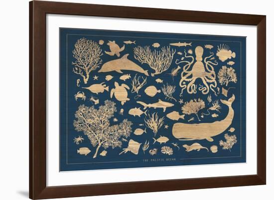 The Pacific Ocean-Clara Wells-Framed Giclee Print