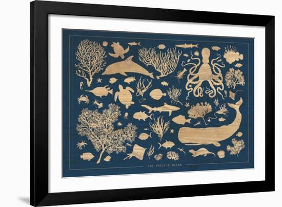 The Pacific Ocean-Clara Wells-Framed Giclee Print