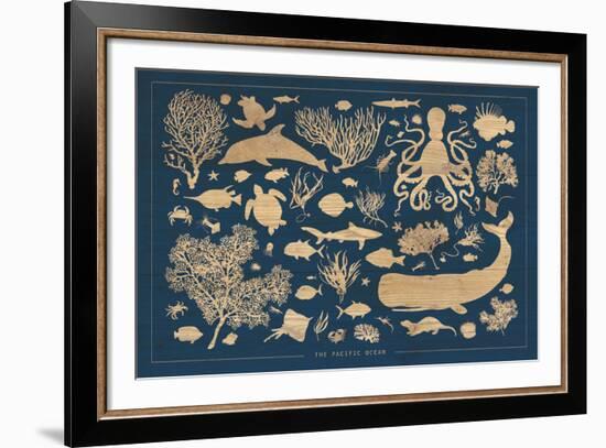 The Pacific Ocean-Clara Wells-Framed Giclee Print