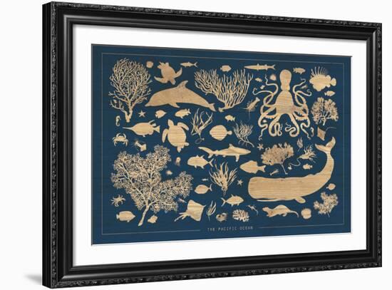 The Pacific Ocean-Clara Wells-Framed Giclee Print