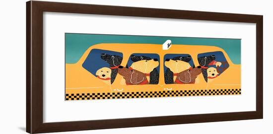 The Pack Instinct Diptych Taxi-Stephen Huneck-Framed Giclee Print