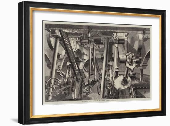 The Paddle-Engine Room of the Great Eastern-Ebenezer Landells-Framed Giclee Print