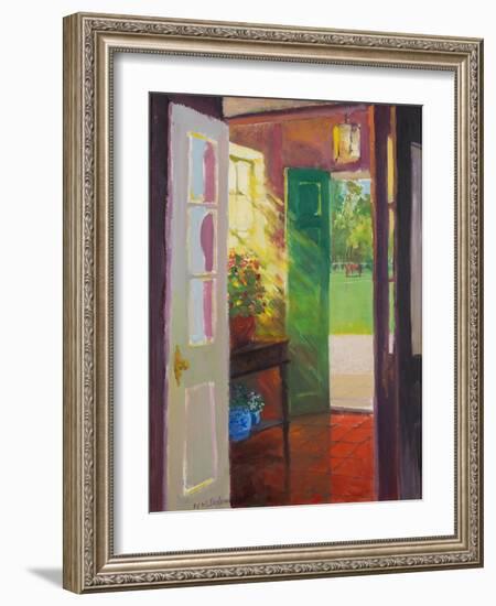 The Paddock, 2001 (Oil on Board)-William Ireland-Framed Giclee Print