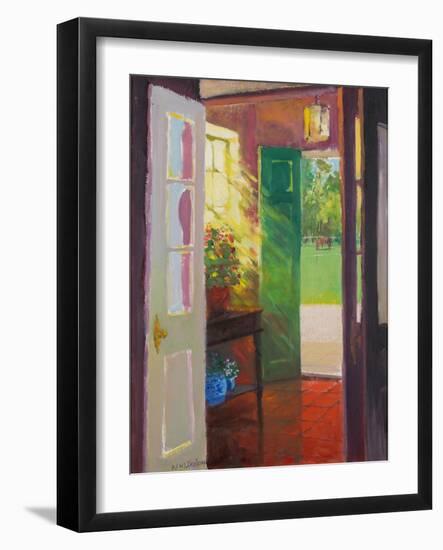 The Paddock, 2001 (Oil on Board)-William Ireland-Framed Giclee Print