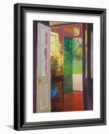 The Paddock, 2001 (Oil on Board)-William Ireland-Framed Giclee Print