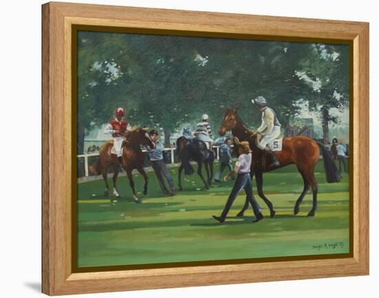 The Paddock, Windsor Races-Jennifer Wright-Framed Premier Image Canvas