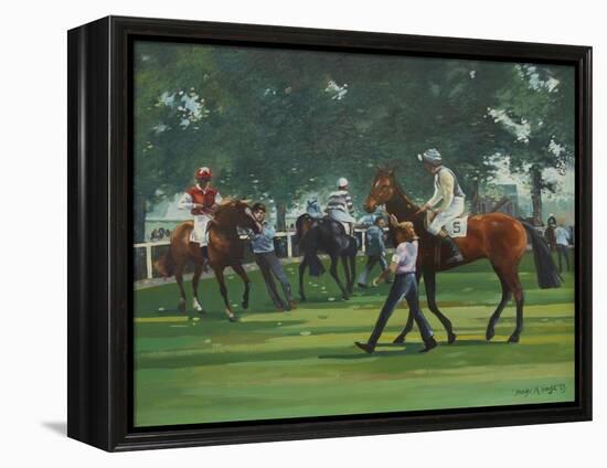 The Paddock, Windsor Races-Jennifer Wright-Framed Premier Image Canvas