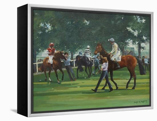 The Paddock, Windsor Races-Jennifer Wright-Framed Premier Image Canvas
