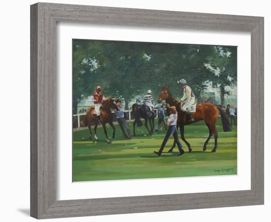 The Paddock, Windsor Races-Jennifer Wright-Framed Giclee Print