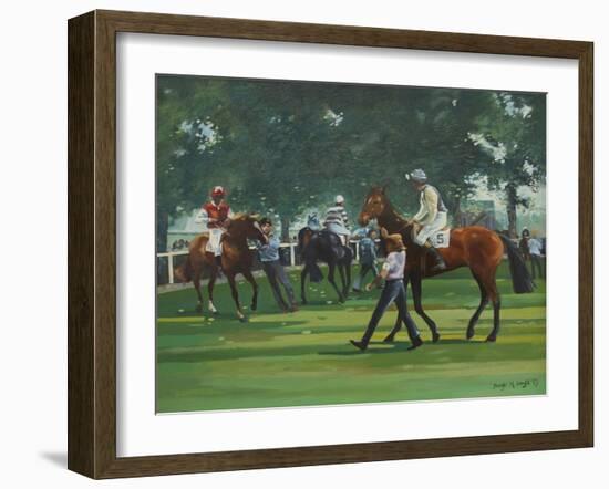 The Paddock, Windsor Races-Jennifer Wright-Framed Giclee Print