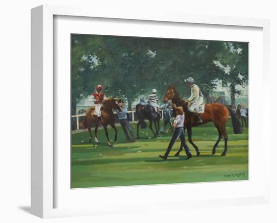 The Paddock, Windsor Races-Jennifer Wright-Framed Giclee Print