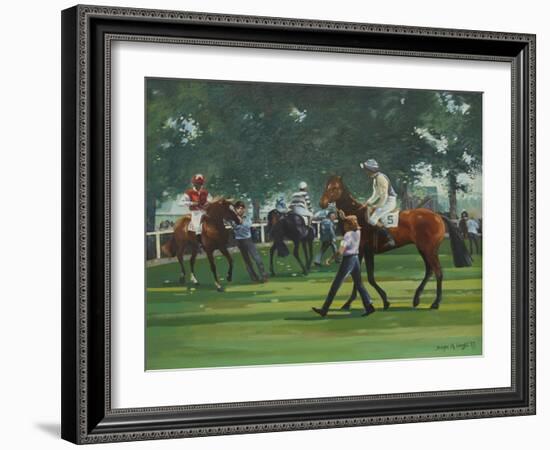 The Paddock, Windsor Races-Jennifer Wright-Framed Giclee Print