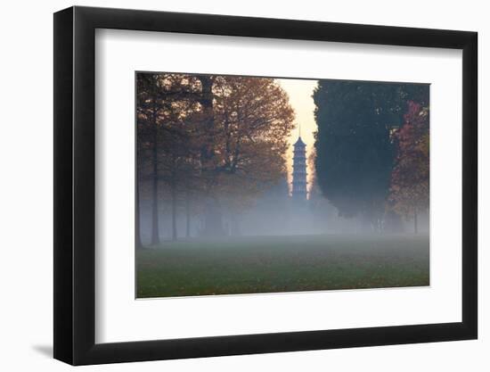 The Pagoda at Twilight in Kew Gardens, UNESCO World Heritage Site, Kew, Greater London, England, UK-Simon Montgomery-Framed Photographic Print