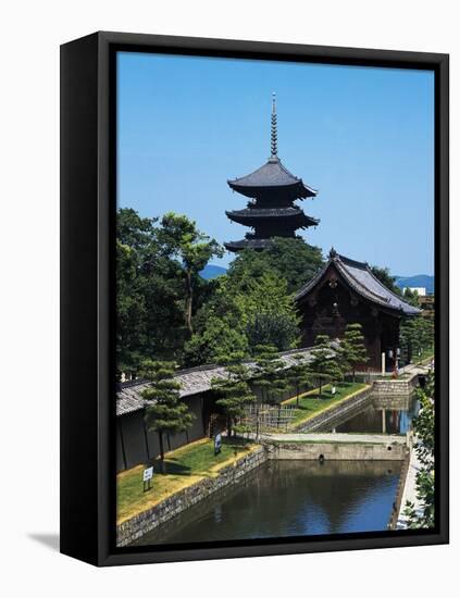 The Pagoda of the Five Orders in the Gardens of Toji Temple, Kyoto, Kansai, Japan, 9th Century-null-Framed Premier Image Canvas
