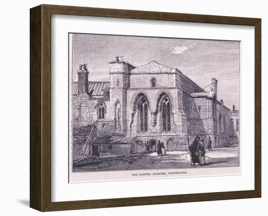 The Painted Chamber at Westminster-John Fulleylove-Framed Giclee Print