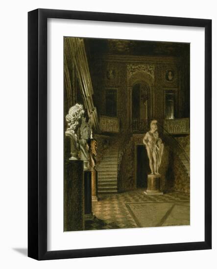 The Painted Hall at Chatsworth, 1827-William Henry Hunt-Framed Giclee Print