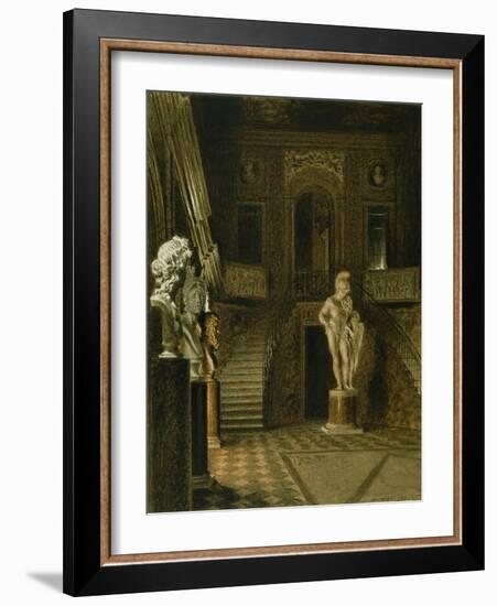 The Painted Hall at Chatsworth, 1827-William Henry Hunt-Framed Giclee Print