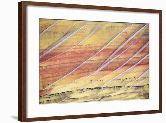 The Painted Hills In The John Day Fossil Beds National Monument In Eastern Oregon-Ben Herndon-Framed Photographic Print